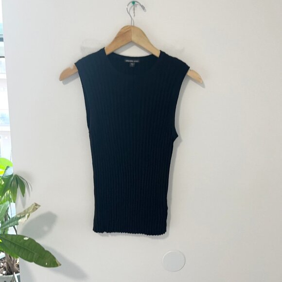 James Perse Black Ribbed Knit Tank Size 1 - Picture 1 of 7